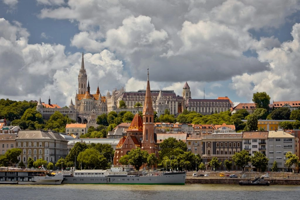Budapest on the Danube during a bike and barge tour